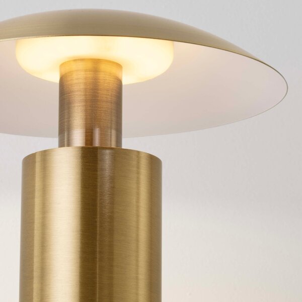 Zlatá kovová stolní LED lampa Nova Luce Karpos