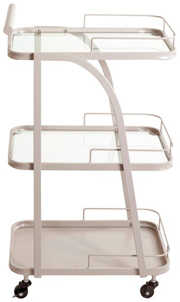 SERVÍROVACÍ VOZÍK, světle šedá, 35/45/79 cm - Barové vozíky, Online Only