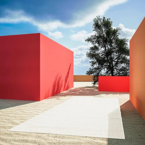 Fargotex Bílý koberec Deserto 160 x 230 cm
