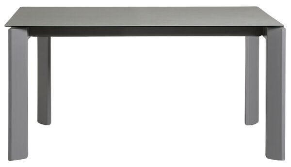 Šedý keramický rozkládací jídelní stůl Kave Home Axis IV. 160/220 x 90 cm
