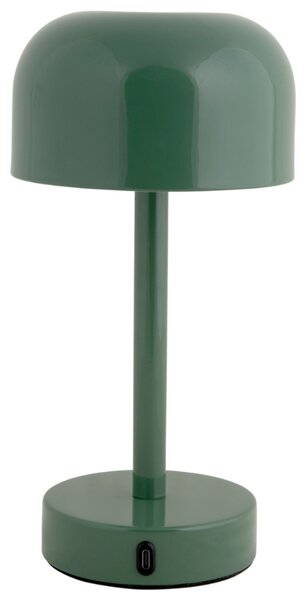 Present time Zelená kovová nabíjecí stolní LED lampa Jem