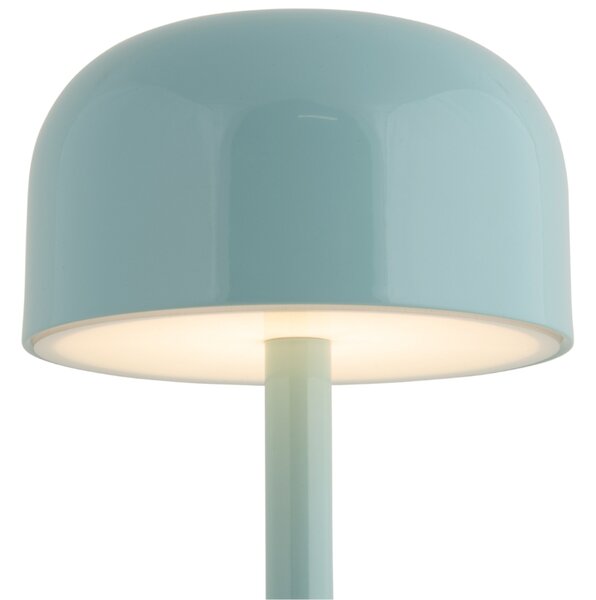 Present time Modrá kovová nabíjecí stolní LED lampa Jem
