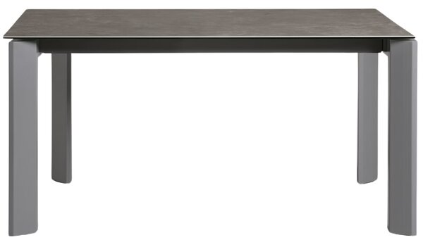 Šedý keramický rozkládací jídelní stůl Kave Home Axis VI. 160/220 x 90 cm
