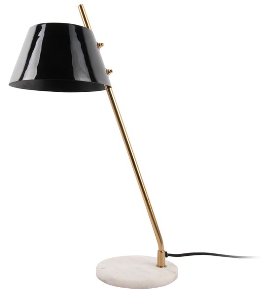 Present time Černá kovová stolní lampa Savyne