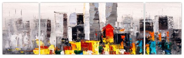 Obraz - Malba velkoměsta (170x50 cm)