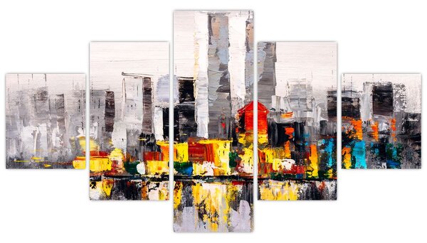 Obraz - Malba velkoměsta (125x70 cm)