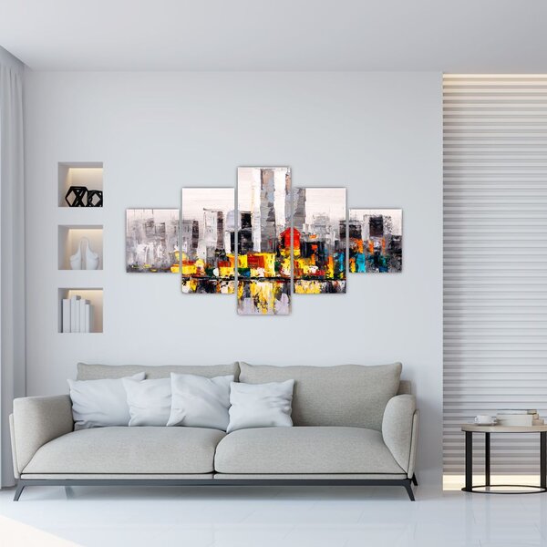 Obraz - Malba velkoměsta (125x70 cm)