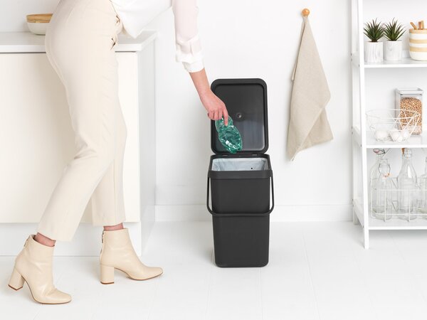 Brabantia odpadkový koš Sort & Go - 25 L, šedá