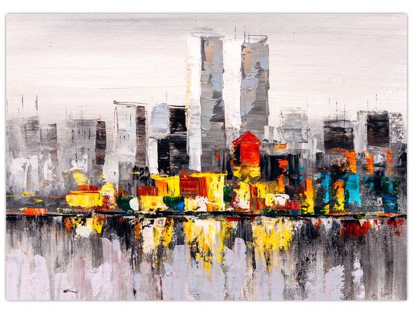 Obraz - Malba velkoměsta (70x50 cm)