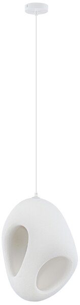 Nova Luce Bílé závěsné světlo Tempus 30 cm