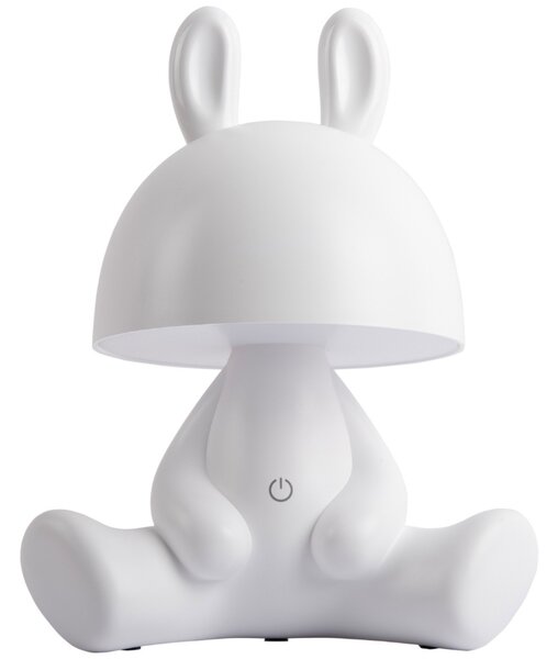 Present time Bílá plastová dětská LED lampa BunBun 27 cm