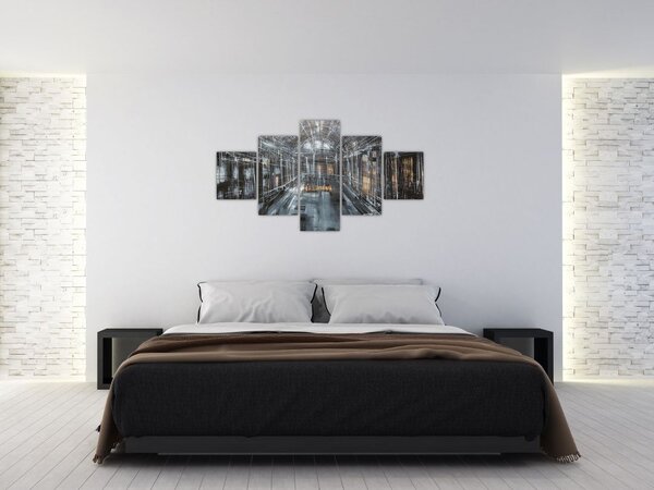 Obraz interiéru staré budovy (125x70 cm)