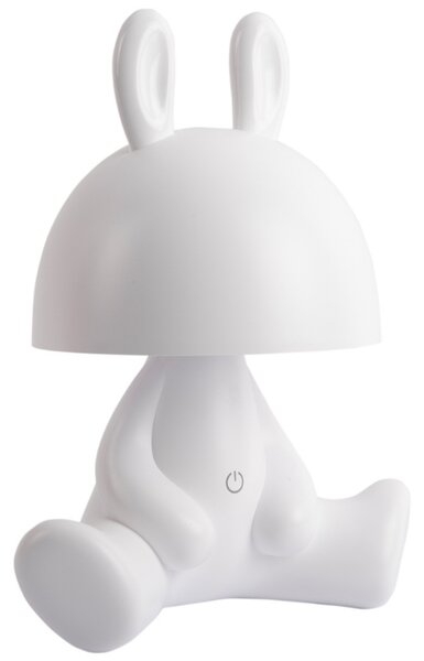 Present time Bílá plastová dětská LED lampa BunBun 27 cm