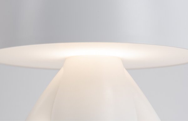 Present time Bílá plastová dětská LED lampa BunBun 27 cm