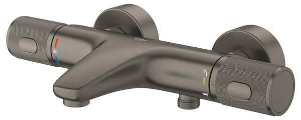 Grohe Precision Feel vanová baterie na stěnu s termostatem Brushed Hard Graphite 34788AL0