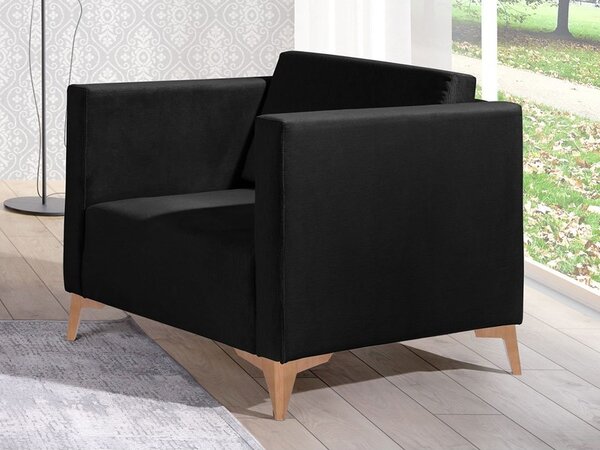 Křeslo Denim 1, Potah: Solo 263, Barva nožiček:: lesk bílý 5902928256284