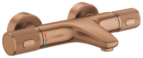 Grohe Precision Feel vanová baterie na stěnu s termostatem Brushed Warm Sunset 34788DL0