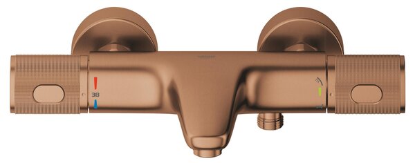 Grohe Precision Feel vanová baterie na stěnu s termostatem Brushed Warm Sunset 34788DL0