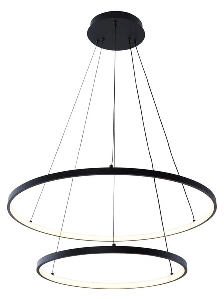 Moderní LED lustr Breno 2 60 černá