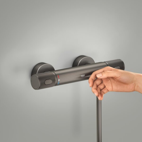 Grohe Precision Feel sprchová baterie nastěnná s termostatem Brushed Hard Graphite 34790AL0