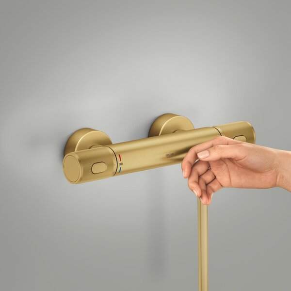 Grohe Precision Feel sprchová baterie nastěnná s termostatem Brushed Cool Sunrise 34790GN0