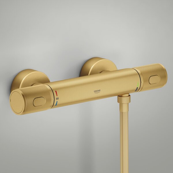 Grohe Precision Feel sprchová baterie nastěnná s termostatem Brushed Cool Sunrise 34790GN0