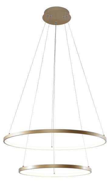 Moderní LED lustr Breno 2 60 zlatá