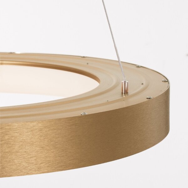 Zlaté závěsné LED světlo Nova Luce Rando Thin 60 cm