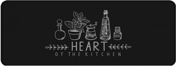 Kuchyňský koberec srdce kuchyně