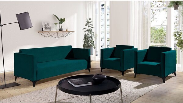 Sedací souprava Denim 3+1+1, Potah: Solo 260, Barva nožiček:: lesk černý 5902928363876