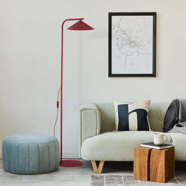 TK Lighting Lume stojací lampa 1x11 W vínová 16214