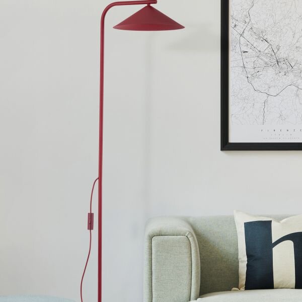 TK Lighting Lume stojací lampa 1x11 W vínová 16214