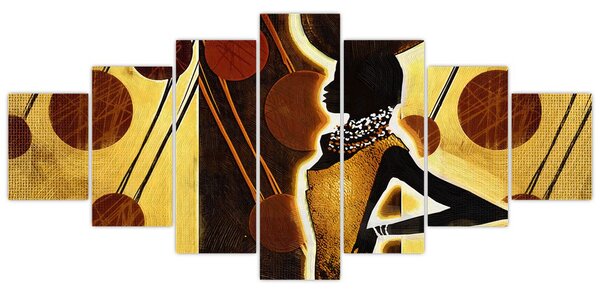 Obraz umělecké pradávné malby (210x100 cm)