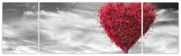 Obraz - Srdce korunou stromu (170x50 cm)