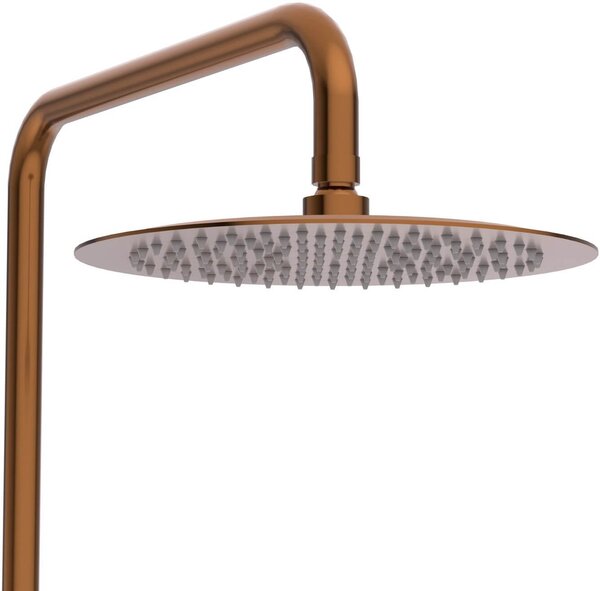 Balneo Cascade sprchová sada na stěnu s dešťovou sprchou měděná H0301050505