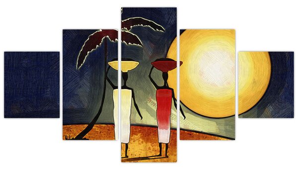 Obraz starověké malby (125x70 cm)