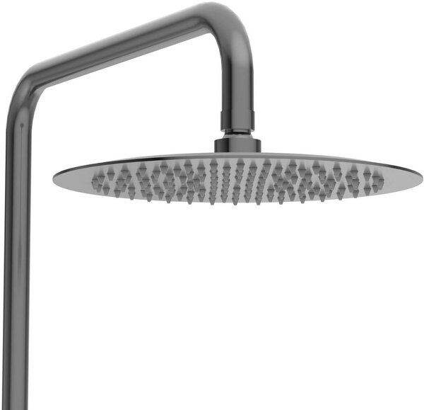 Balneo Cascade sprchová sada na stěnu s dešťovou sprchou grafitová H0301070505