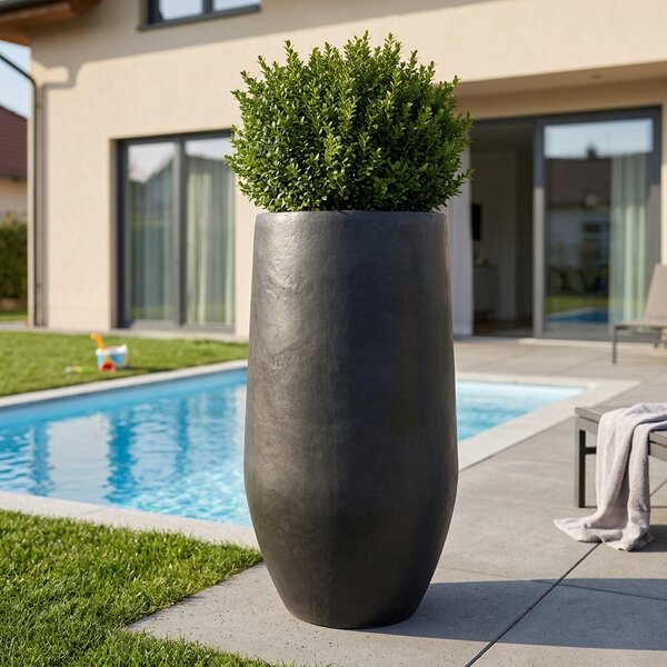 Betonový květináč Zenith - Hnědý XL (30 cm x 60 cm)