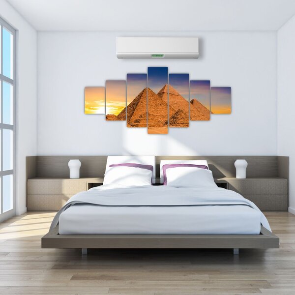 Obraz - Egyptské pyramidy (210x100 cm)