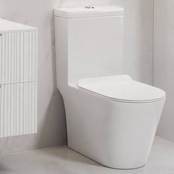 LaVita Prestige Form 3.0 kompaktní wc s deskou s pomalým sklápěním s vírovým splachováním bílá 5900378342991