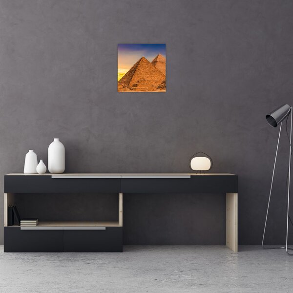 Obraz - Egyptské pyramidy (30x30 cm)