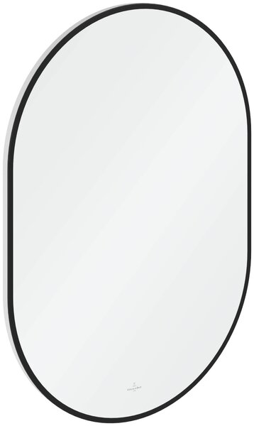 Villeroy & Boch zrcadlo 60x85 cm oválný s osvětlením černá A4876000