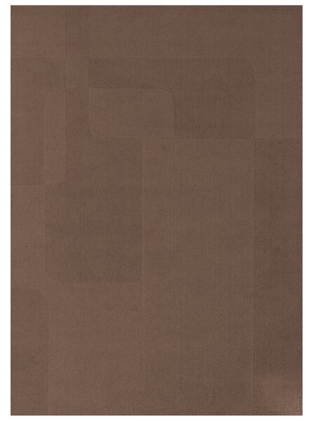 Fargotex Hnědý vlněný koberec Evora 160 x 230 cm