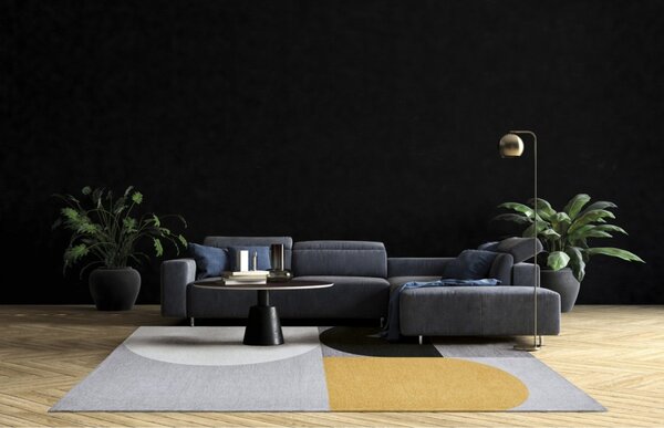 Fargotex Šedo-žlutý koberec Silva 160 x 230 cm