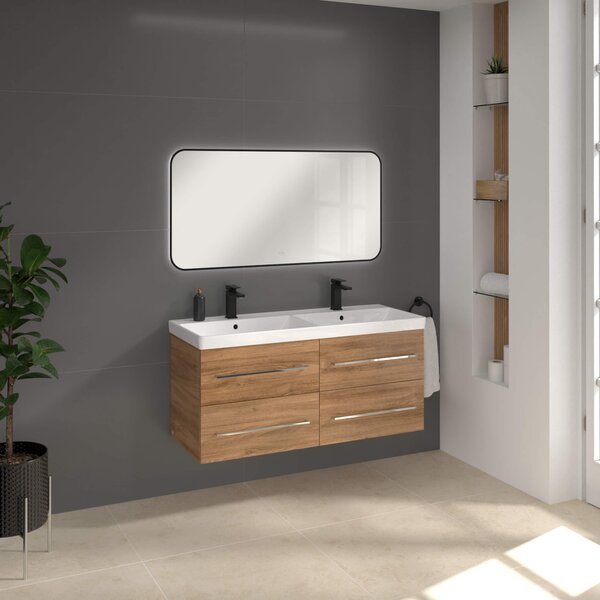 Villeroy & Boch zrcadlo 120x60 cm obdélníkový s osvětlením černá A4901200