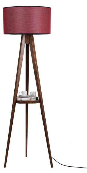 ASIR Stojací lampa SEBALI ořech červená