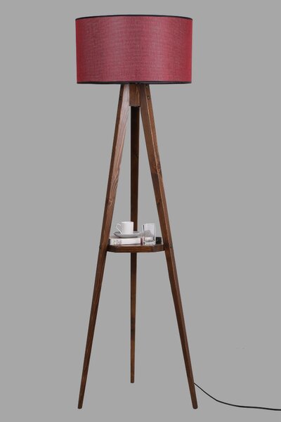 ASIR Stojací lampa SEBALI ořech červená