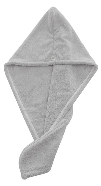 XPOSE® Rychleschnoucí turban na vlasy - světle šedý