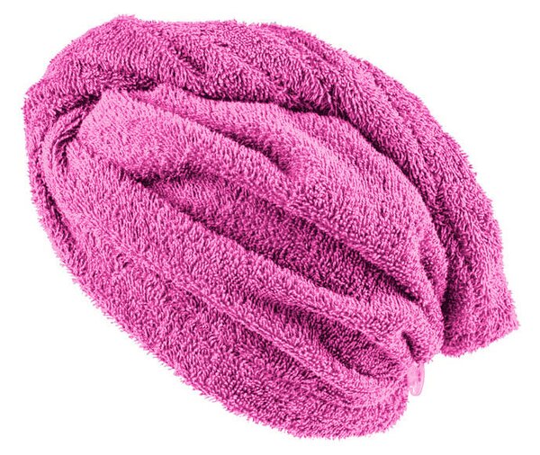 XPOSE® Froté turban na vlasy VERONA - karmínový 30x75 cm