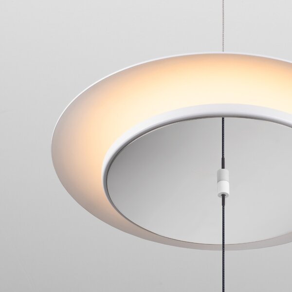 Bílá kovová stojací LED lampa Nova Luce Olos 370 cm